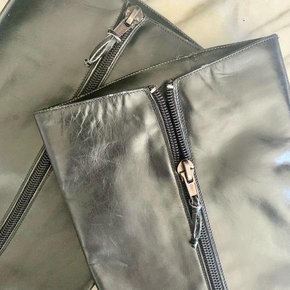 Vintage Black Leather Boots - Picture 5 of 10